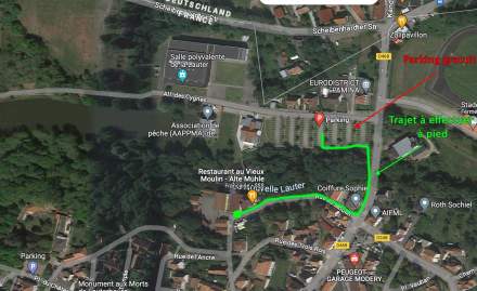 Restaurant around Haguenau & Karlsruhe - Location Map - Au Vieux Moulin